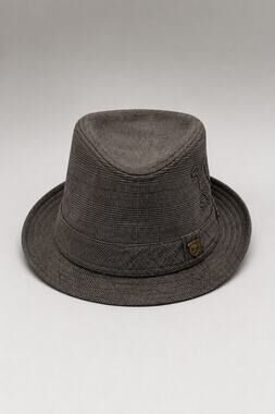 Peter Grimm Gray Plaid Fedora Hat – Size S/M